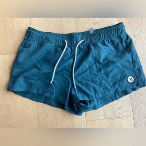 Vuori Teal Athletic Shorts